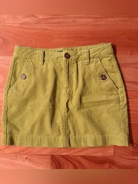 Wild Fable neon green corduroy skirt